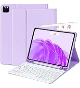 aMZCaSE for iPad Air 11 inch Case with Keyboard (M3/M2,2025/2024), iPad Pro 11 inch Air 5th 4th G...