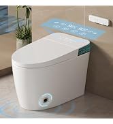 YINTIN Smart Toilet with Bidet Built In, Auto Flush, ADA Comfort Height | Built-in tank supports ...