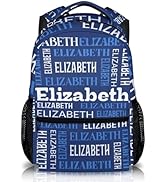 GIHSWE Boys Girls School Backpack, Custom with Name 17 Inches Backpacks for Kindergarten Elementa...