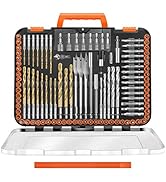 ENERTWIST Drill Bit Set, 112-Pieces 1/4" Hex Shank Impact Driver Bits and Screwdriver Bits Set As...