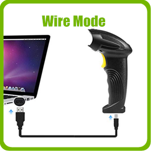 wire mode of barcode scanner