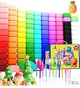 Air Dry Clay for Kids 120 Packs Air Foam Clay, 100 Customized Colors, More White and Black Magic ...