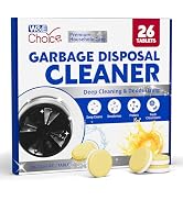 W&E Choice Garbage Disposal Cleaner and Deodorizer Tablets - 26 Pack, Powerful XL Foaming Tablets...