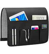 WETRBWEH Non-slip Couch Organizer Armchair Caddy, Oxford TV Remote Control Holder Bedside Caddy w...