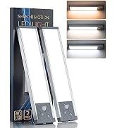 Under Cabinet Lights Motion Sensor Lights Indoor, 3 Color Temperatures Wireless Rechargeable Nigh...
