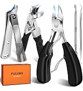 Toenail Clippers for Seniors Thick Toenails, Slanted Curved Ingrown Toe Nail Clippers for Men Ang...