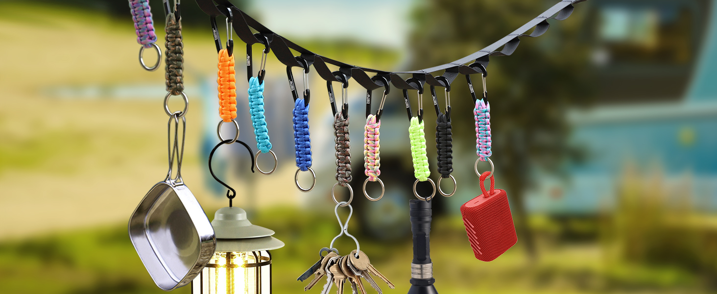 Paracord Carabiner Keychain