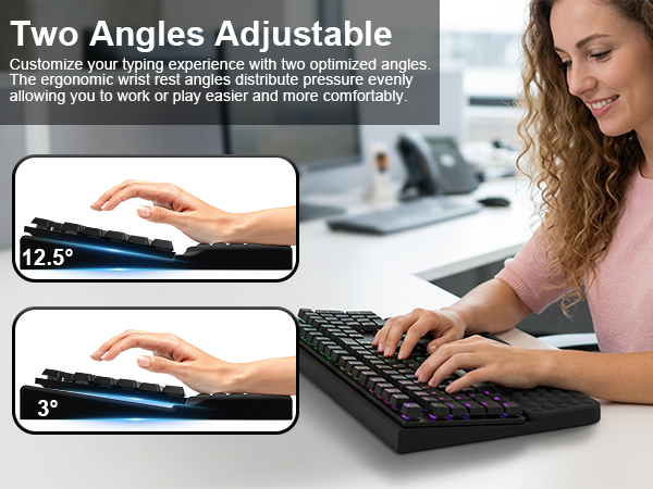 keyboard pad with wrist support