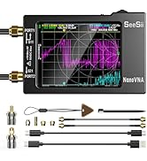 NanoVNA-H REV3.4 Vector Network Analyzer,10KHz -1.5GHz HF VHF UHF Antenna Analyzer Portable VNA w...