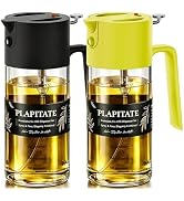 PLAPITATE 2Pcs 17oz Premium Olive Oil Sprayer for Cooking, 2 in 1 Glass Olive Oil Dispenser Bottl...