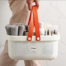 plastic basket with handle