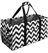 Acnusik Extra Large Utility Tote Bag for Women with Pockets,Canvas Collapsible Tote Bags