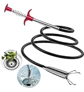 Ehigta Drain Snake 33 inch Flexible Claw Grabber Tool with 4 Claws Bendable Hose - Flexible Grabb...