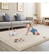 ILPEOD Baby Play Mat for Floor Nursery Rug Muscle Mat Area Rug Playroom Rug 50"x50" Playpen Mat M...