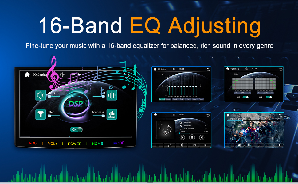 EQ Adjustment and Multiple Sound Effect Modes