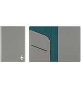Fenice Plane Simple Passport Cover Holder Wallet Case for Travel Essential RFID Blocking Vegan Le...
