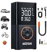 AstroAI L7 Tire Inflator Portable Air Compressor,150 PSI Cordless Mini Air Bike Auto Shut-Off Pum...