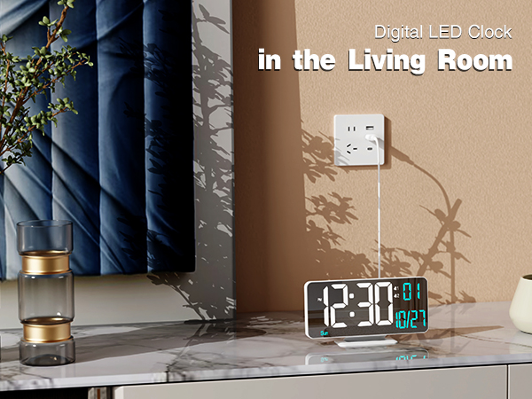 alarm clock with date