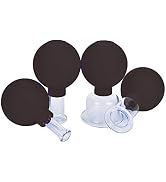 FeelFree Sport 4 Pieces Glass Facial Suction Cupping Set-Silicone Vacuum Suction Massage Cups Ant...