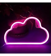 Cloud Neon Sign Lights, LED Neon Light Wall Light Night Lights, Battery or USB Powered Neon Light...