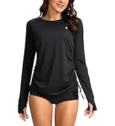 SANTINY Women's UPF50+ Rash Guard SPF Long Sleeve Swimsuits Top UV Sun Protection Swim Shirts for...