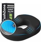 Donut Pillow Seat Cushion - Cooling Gel Donut Chair Cushions, Memory Foam Seat Cushion for Office...