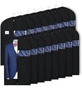 Syeeiex 40‘’ Suit Bag, Set of 16 Garment Bags for Hanging Clothes, Suit Covers Bags, Suit Bags fo...