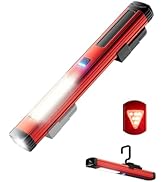 Magnetic Work Light Rechargeable Trouble Light,Cordless Work Lights with 360° Rotating Hook,Workl...