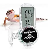 REPTI ZOO Upgraded Reptile Terrarium Thermometer Hygrometer,Digital Pet Temperature and Humidity ...