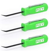 PQY Mini Pocket Pry Bar with Pocket Clip 4.5" Length 3pcs (Green)