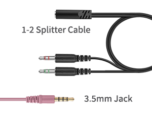 Kids Headphones with 1-2 Splitter Cable