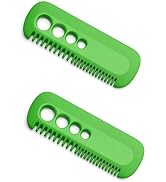 2Pcs Green Leaf Herb Stripper,Vegetable Herb Eliminator Comb Kitchen Herb Leaf Stripping Tool Her...