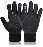 DEX FIT Warm Fleece Winter Outdoor Gloves LG201 Thermal, Ideal for Running, Hiking, Cycling Outdo...