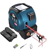 Laser Tape Measure 3 in 1 Laser Rangefinder Tape Measure with AutoLock | 131ft Laser Measuring Ta...