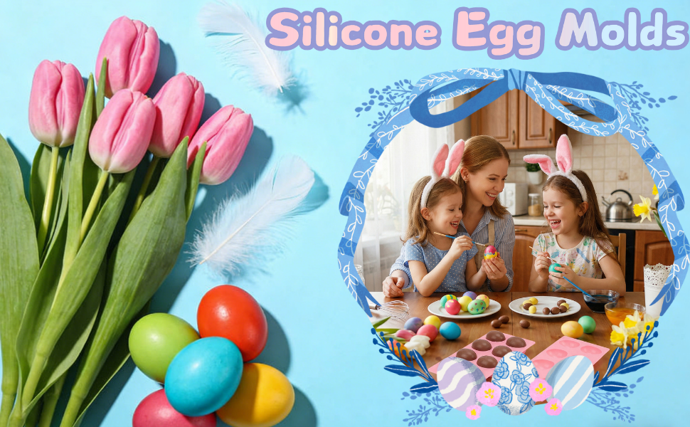 8 Cavities Silicone Egg Molds