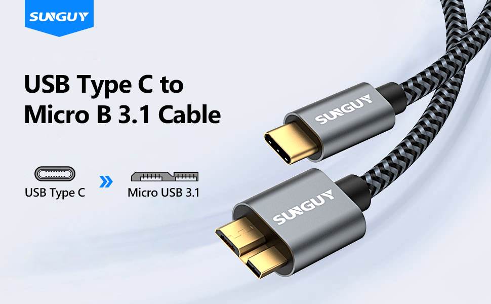 USB C to Micro B Cable