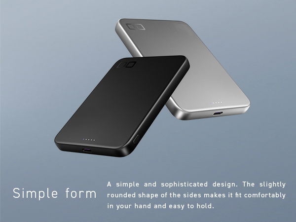 SImple and sophisticated design with slightly rounded sides