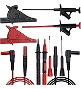 BOCEUC Multimeter Test Leads, Meter Needle Test Probe Adapter Set, Aligator Clips Electronic Test...