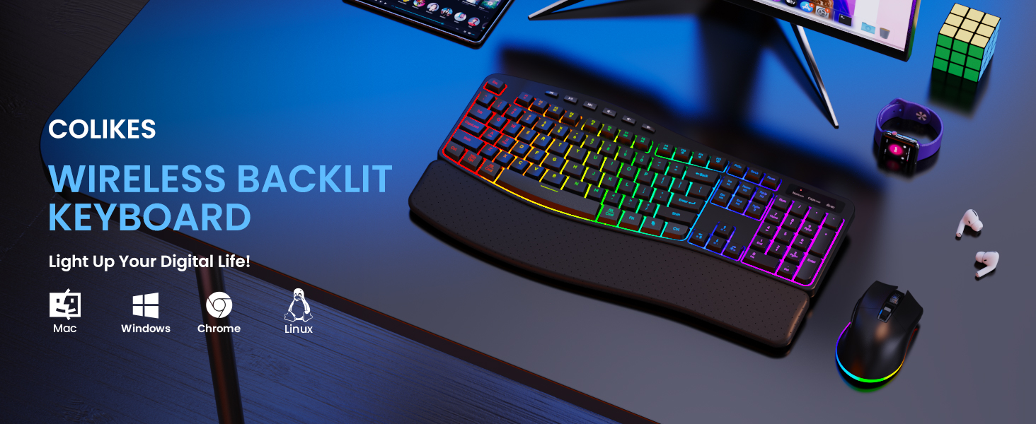 Ergonomic Wireless Keyboard