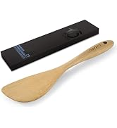 CUZAFO 12 Inch Wooden Spatula for Cooking – Solid Natural Wood Turner with Thickened Handle, Hang...