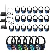 Retekess TA003S Wireless Silent Audio System, Silent Disco Headphones(3-25) | for Silent Event Pl...