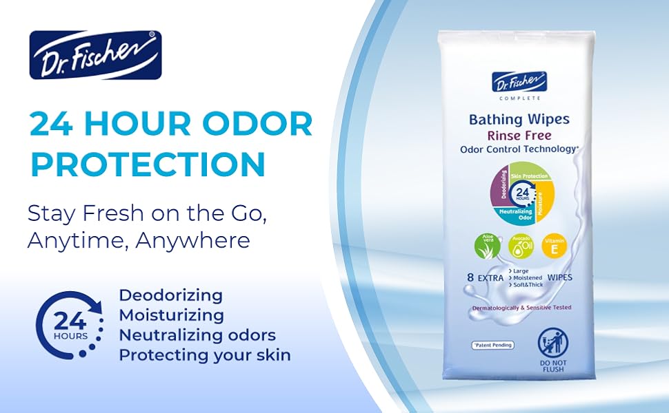 rinse free body wipes