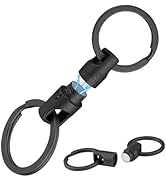 KeyUnity KA45 Titanium Quick Release Keychain, Magnetic Keychain For Car Keys-360 ° Rotatable