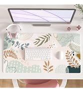 Colorful Star Large Mouse Pad, Abstract Botanical Waterproof Desk Mat, Boho Computer Gaming Mouse...