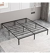 NEW JETO Metal Bed Frame-Simple and Atmospheric Metal Platform Bed Frame, Storage Space Under The...