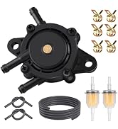 Fuel Pump with Filter and Oil Hose, Vacuum Fuel Pump for Kohler 17HP-25 HP Briggs and Stratton 80...