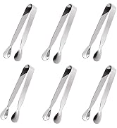 Ice Tongs Sugar Cubes Tongs - Stainless Steel Mini Serving Tongs Appetizers Tongs Small Metal Ton...