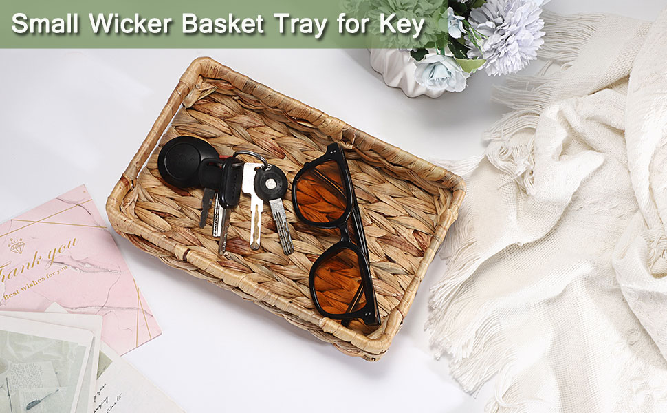 Water Hyacinth Wicker Basket for Organizing Wicker Shelf Basket with Lid Decorative Basket Bedroom