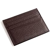 M-Plateau Credit Card Wallet, Super Slim Card Holder, Genuine Leather Wallet for Man and Women wi...