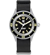 watchdives Dive Watch for Men, Vintage 50-Fathoms NH35/NH38 Automatic Watches 40mm Domed Glass 30...